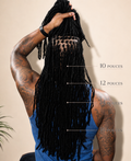 Extensions de locks naturelles – 16 pouces (Lot de 10)